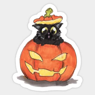 Pumpkin cat Sticker